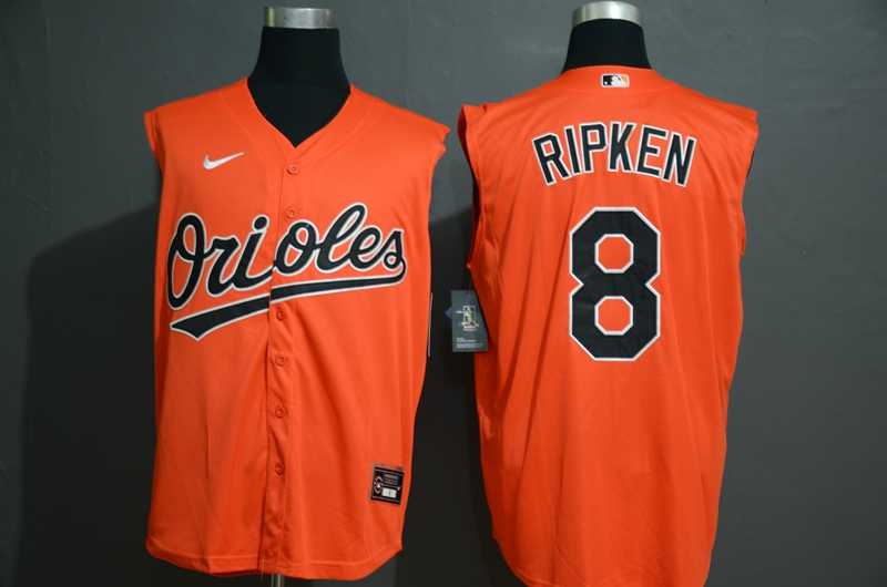 Orioles 8 Cal Ripken Jr Orange Nike Cool Base Sleeveless Jersey,We sell and wholesale Orioles 8 Cal Ripken Jr Orange Nike Cool Base Sleeveless Jersey on line form chian!
